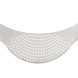 PASSOIRE DEMI-LUNE EN ACIER INOXYDABLE 