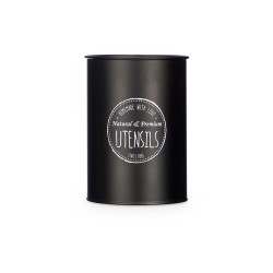 SUPORTE PARA UTENSILIOS EM AÇO PRETO