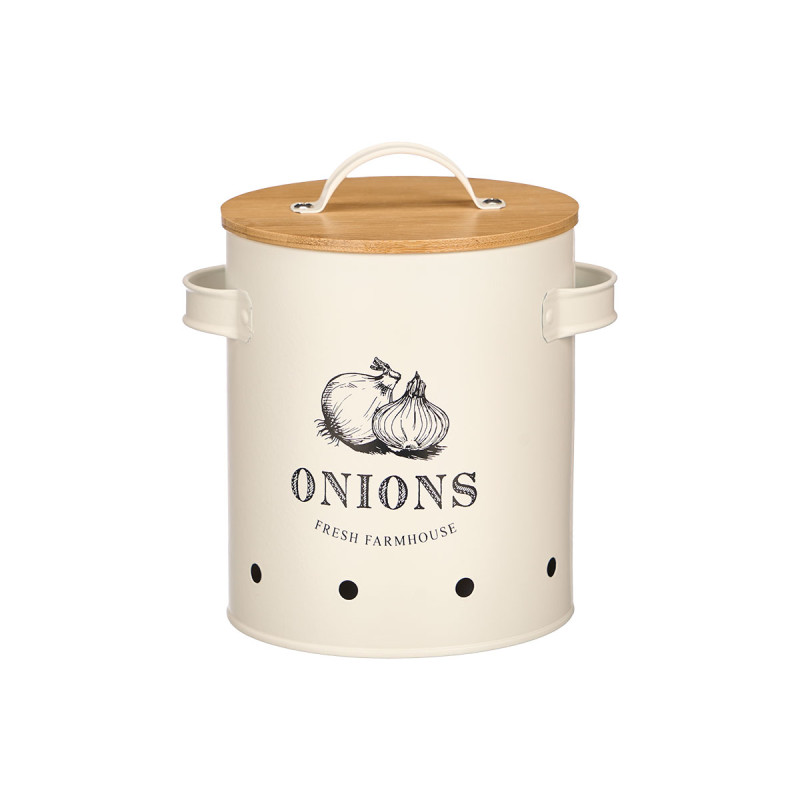 ONION KEEPER BAMBOO LID CREAM