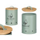 CAIXA PARA ALHOS VERDE MENTA TAMPA BAMBU 