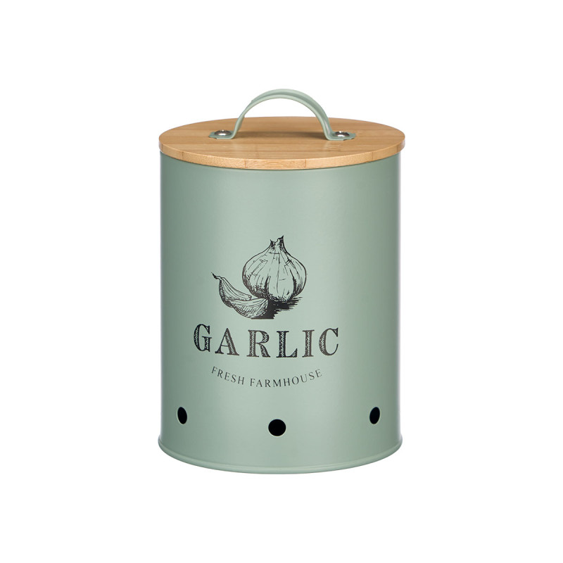 GARLIC KEEPER BAMBOO LID