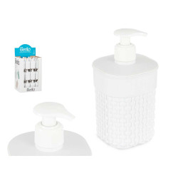 DISPENSADOR PLÁSTICO CASA DE BANHO 580ML BRANCO