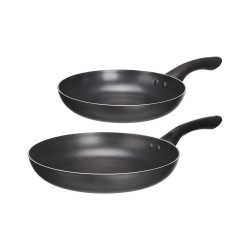 SET 2 SARTENES ALUMINIO NEGRO 