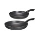SET 2 SARTENES ALUMINIO NEGRO 