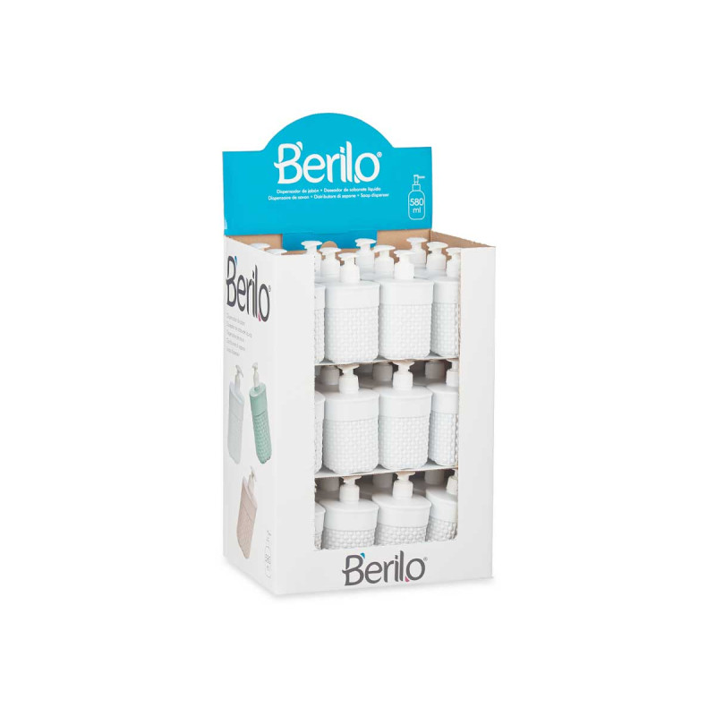 DOSIFICADOR PLASTICO BAÑO 580ML BLANCO