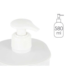 DOSIFICADOR PLASTICO BAÑO 580ML BLANCO