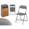 SILLA PLEGABLE GRIS