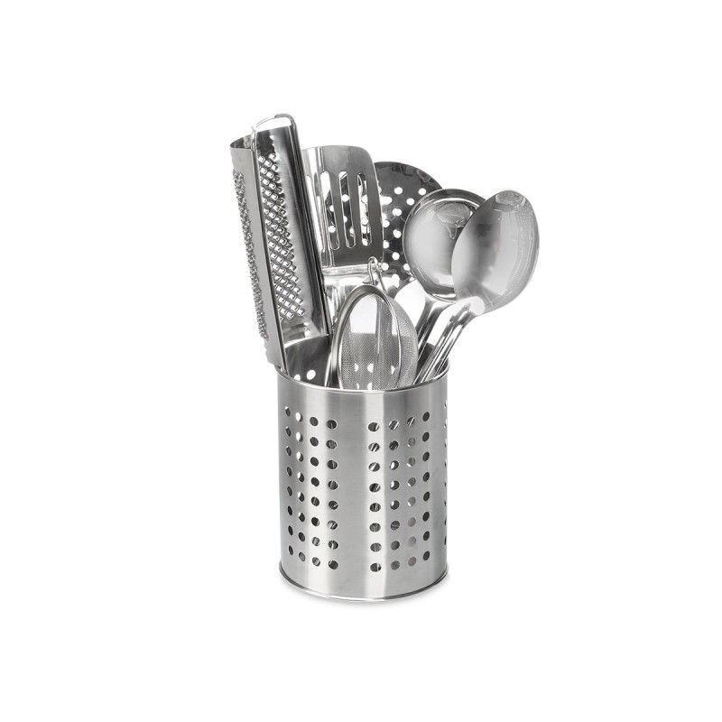 SET 7 PIEZAS UTENSILIOS COCINA ACERO INOXIDABLE