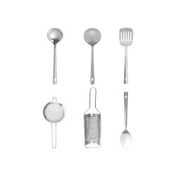 SET 7 PIEZAS UTENSILIOS COCINA ACERO INOXIDABLE