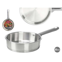 PADELLA PROFONDA ACCIAIO INOX 20CM