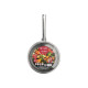24CM STAINLESS STEEL DEEP FRYING PAN CRYSTAL LID