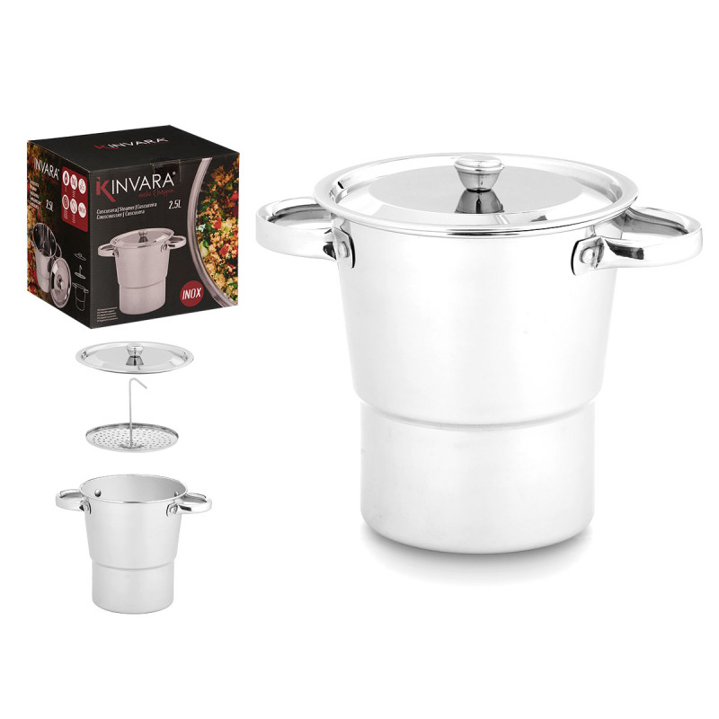 CUSCUSERA ACERO INOXIDABLE 2,5L