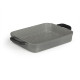 PLAQUE GRILLER GRIS 32X25CM PROFONDE ALU INDUCTION