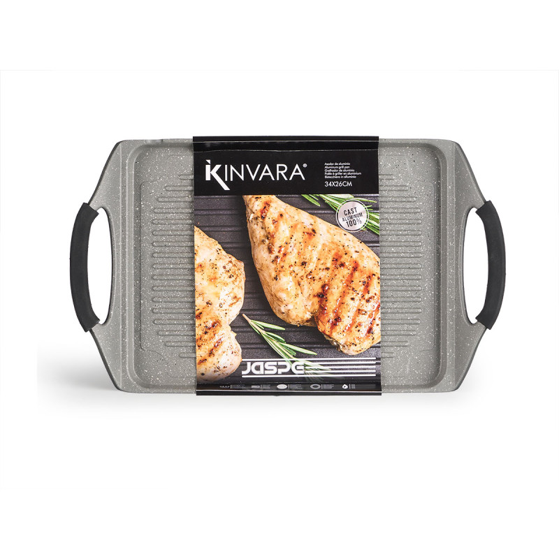 GRAY ROASTER 34X26CM FLAT ALUMINIUN INDUCTION