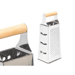 GRATTUGIA CONICA ACCIAIO MANICO BAMBU