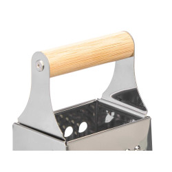 RALLADOR ACERO CONICO MANGO BAMBU