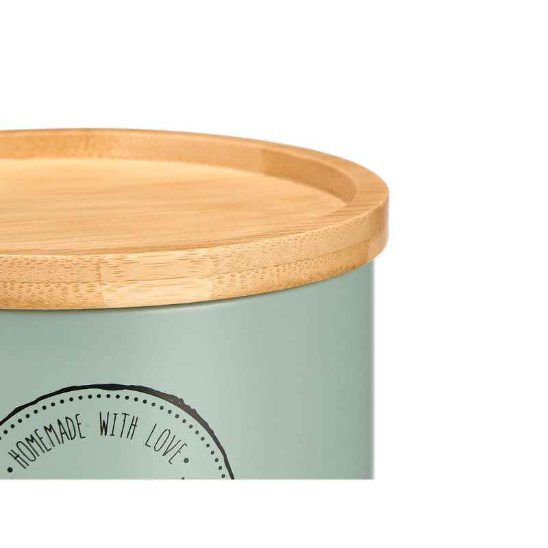 ASS BARATTOLI IMPILABILI COPERCHIO BAMBU 2 VERDE M