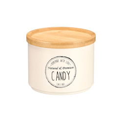 FRASCO EMPILHAVEL TAMPA BAMBU SORT 2 CREME