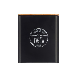VASETTO QUADRATO BAMBU COPERCHIO PASTA NERO