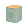 SQUARE JAR BAMBOO LID PASTA MINT