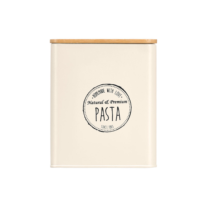 BARATTOLO QUADRATO COPERCHIO BAMBU PASTA CREA
