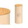 TARRO ALTO TAPA BAMBU ESPAGUETI  BEIGE