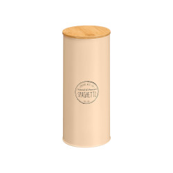TALL JAR BAMBOO LID SPAGHETTI SPAGHETTI BEIGE