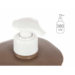 DOSIFICADOR PLASTICO BAÑO 580ML MARRON