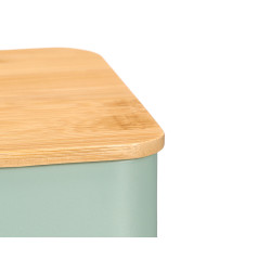 SCATOLA 6 FORI TE VERDE MENTA BAMBU COPERCHIO