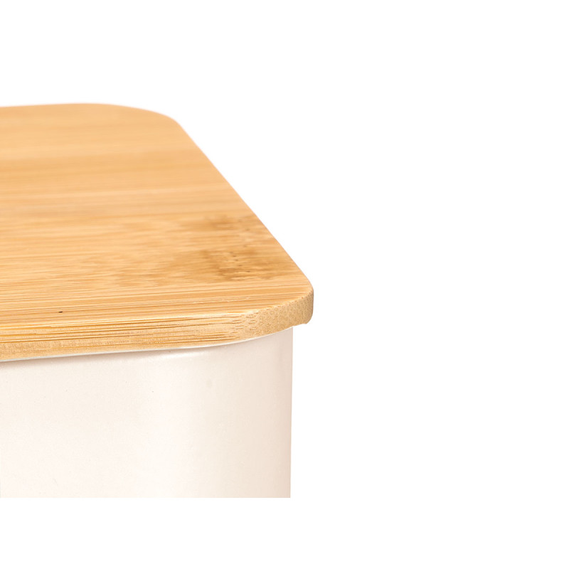 CAJA 6 HUECOS TAPA BAMBU TEA CREMA