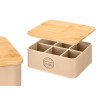 SCATOLA 6 FORI COPERCHIO TE BAMBU BEIGE