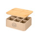 SCATOLA 6 FORI COPERCHIO TE BAMBU BEIGE