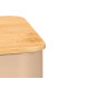 BOX 6 HOLES BEIGE BAMBOO TEA LID