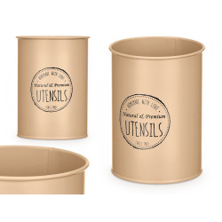 PORTE-USTENSILES EN ACIER BEIGE 