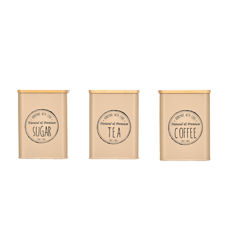 BARATTOLO COPERCHIO BAMBU BEIGE ASSORT 3