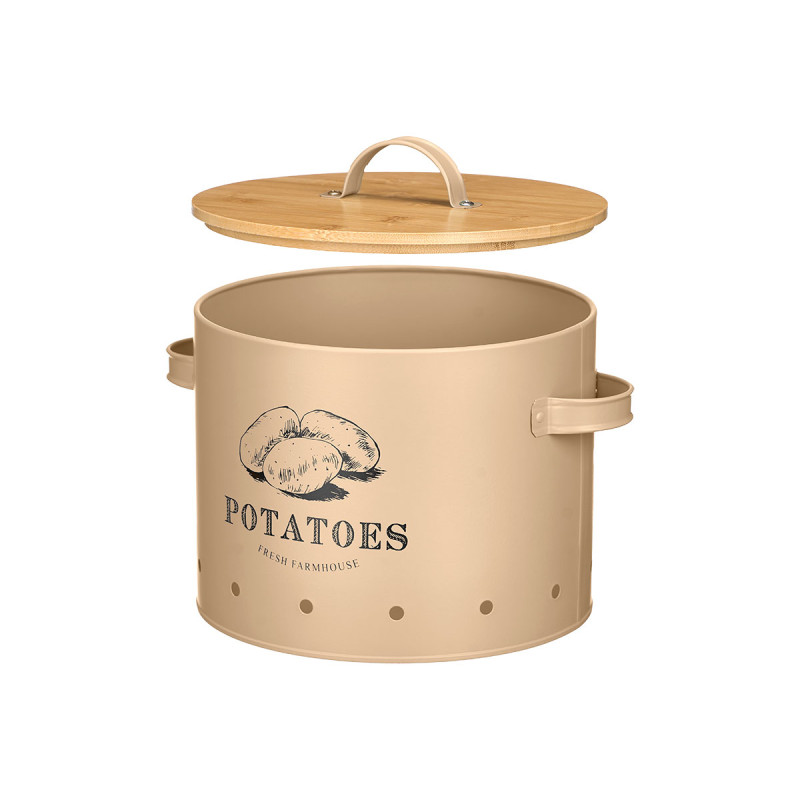 PATATERO TAPA BAMBU BEIGE