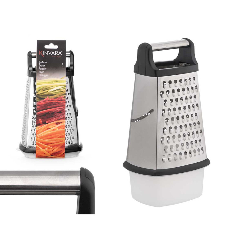 STEEL GRATER BLACK LARGE MEASURING TANK