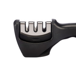 SET 5 KNIVES SHARPENER BLACK