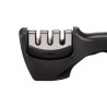 SET 5 KNIVES SHARPENER BLACK