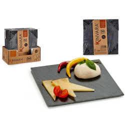 SLATE SNACK TRAY SQUARE 20X20CM
