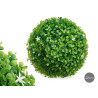 PALLA ROTONDA 22CM FOGLIE VERDI FIORI BIANCHI