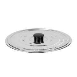 COPERCHIO PADELLA METALLO CON COLINO 22 CM