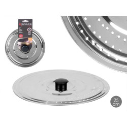 COPERCHIO PADELLA METALLO CON COLINO 25 CM