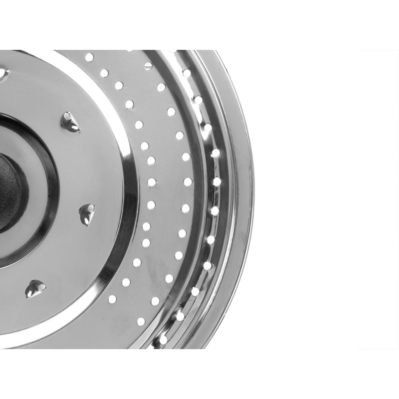 COUVERCLE DE POÊLE MÉTAL AVEC ÉGOUTTOIR 25 CM