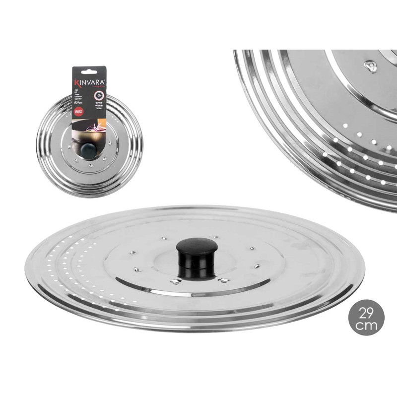 METAL FRYING PAN LID WITH DRAINER 29 CM