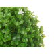BOLA REDONDA 17 CM FOLHAS VERDES FLORES BRANCAS