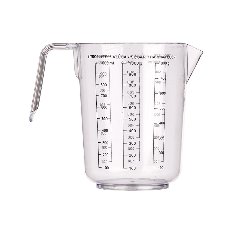 JARRA MEDIDORA TRANSPARENTE 1L
