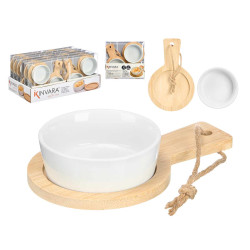 SET 2 BOWL TRAY APPETIZER ROUND