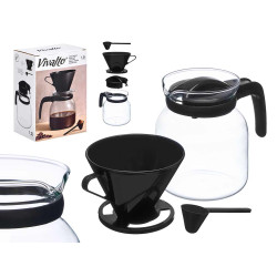 JARRA CAFETERA FILTRO NEGRA 1,2L