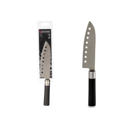 HOLE KNIFE STEEL BLACK GRIP